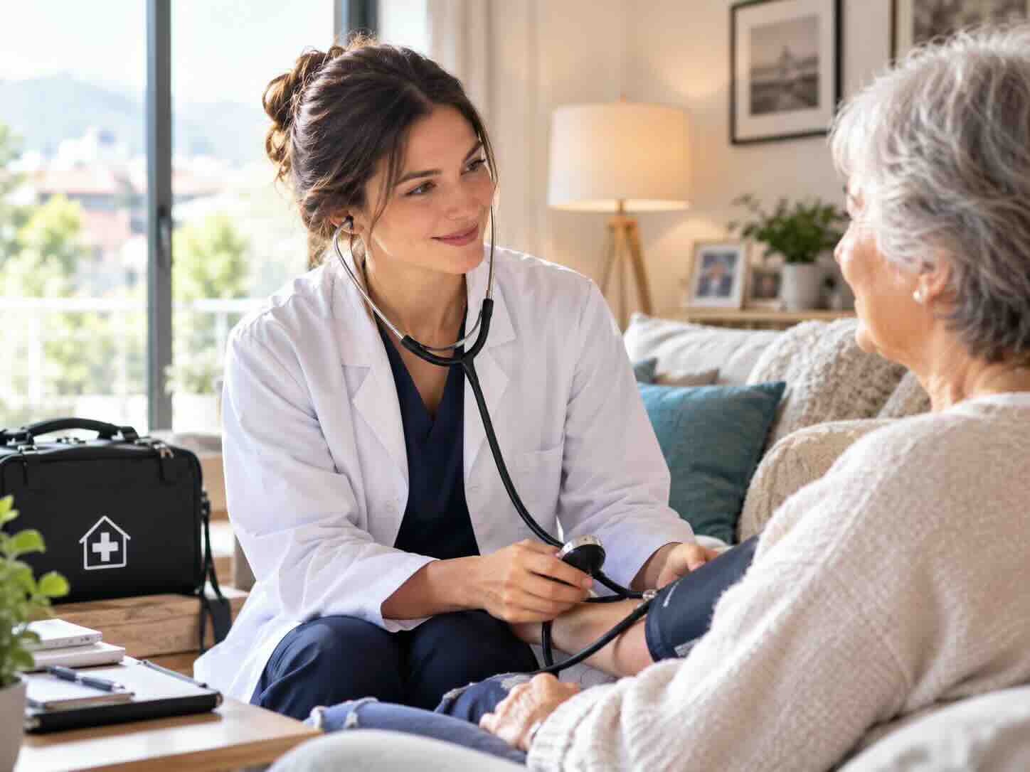 Seniors à Écublens : recevoir la visite d'un médecin à domicile prendre RDV avec le centre medical MEDERI d'Ecublens
